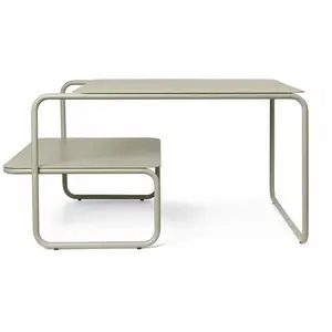 Table basse en acier beige 60 x 80 cm Level - Ferm Living pas cher