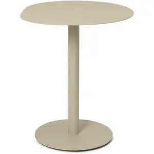 Table de bistro ronde en acier cachemire 64x72cm Pond - Ferm living pas cher