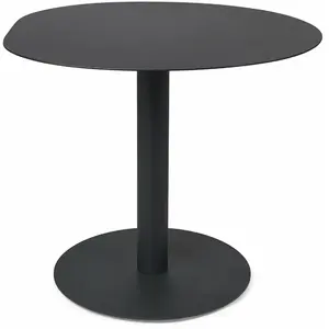 Table à manger en acier noir 72 x 96 cm Pond - Ferm Living pas cher