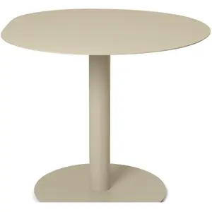 Table à manger ronde en acier cachemire 88x72cm Pond - Ferm living pas cher