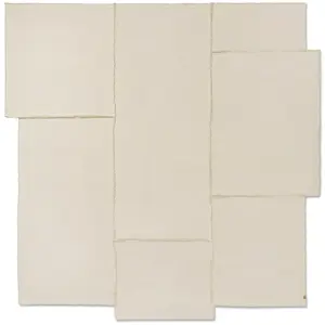 Couvre-lit en coton beige 272x264 cm Offset - Ferm Living pas cher