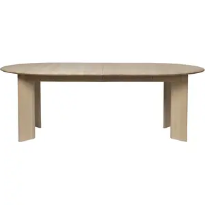 Table à rallonge en hêtre beige 2 places Bevel - Ferm Living pas cher