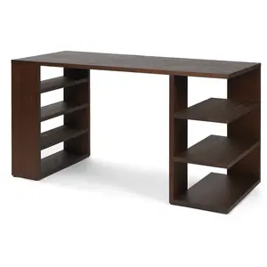Bureau en pin marron foncé 137 x 65 cm Edre - Ferm Living pas cher