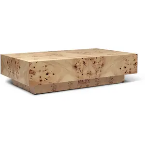 Table basse en plaquage peuplier 70cm Burl - Ferm livingVendu parsmallable