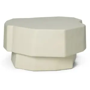 Table basse en béton ivoire 84 cm Staffa - Ferm Living pas cher