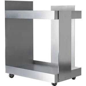 Desserte en aluminium brossé Lager - Ferm Living pas cher