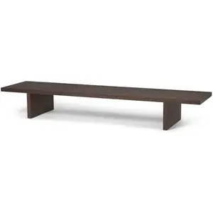 Table de présentation en chêne foncé 138cm Kona - Ferm living pas cher