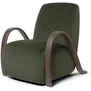 Fauteuil en velours riche pin Buur - Ferm Living