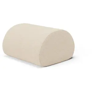 Pouf d'extérieur en bouclettes blanches Rouli - Ferm living pas cher