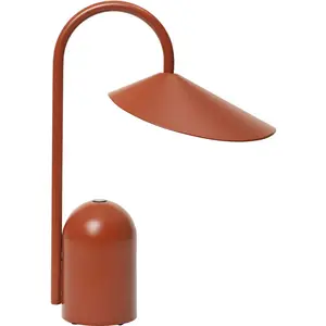 ferm LIVING Lampe à poser LED rechargeable Arum, rouge, intensité pas cher