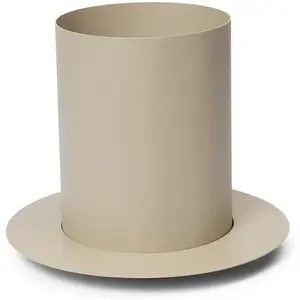 ferm LIVING Pot de fleurs Auran, beige, hauteur 21 cm, fer pas cher