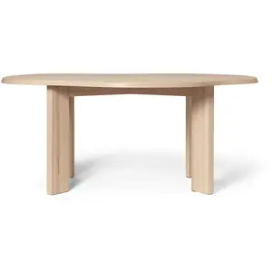 Bureau en hêtre huilé blanc 90x73,9cm Tarn - Ferm Living pas cher