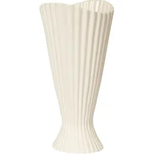 Vase en grès blanc cassé 23cm Fountain - Ferm Living