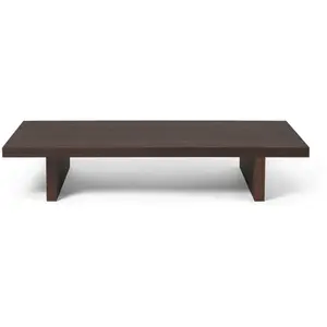 Table basse en chêne foncé 78cm Kona - Ferm living pas cher