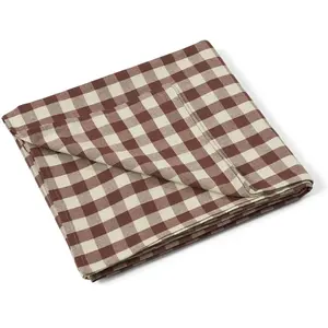 Nappe en coton à carreaux cannelle Bothy check - Ferm living pas cher