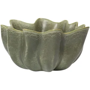 ferm LIVING Bol Nium, vert, Ø 36 cm, céramique, émaillé
