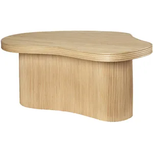 Table basse organique en rotin Isola - Ferm living pas cher