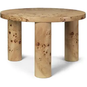 Table basse ronde en peuplier 65cm Post - Ferm living pas cher