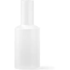 ferm LIVING Carafe Ripple, blanc, 1 L, verre, soufflé à la bouche pas cher