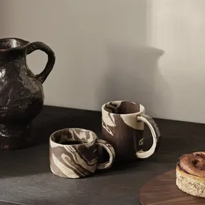 ferm LIVING Verre Ripple, blanc, 200 ml, soufflé à la bouche, set de 4 pas cher