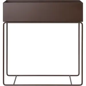 Ferm Living - Jardinière sur pied Plant Box - Marron - Acier pas cher