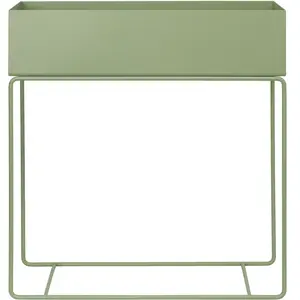 Ferm Living - Jardinière sur pied Plant Box - Vert - Acier