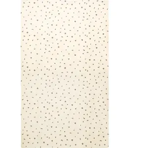 Nappe en coton biologique beige et chocolat 150x240cm Baies - Ferm liv... pas cher
