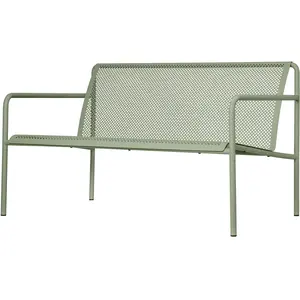 Ferm Living - Banc avec dossier Dapple - Vert - Acier galvanisé thermo...Vendu parmade-in-design