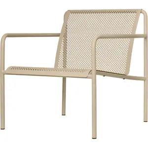 Ferm Living - Fauteuil bas Dapple - Beige - Acier galvanisé thermolaqu...Vendu parmade-in-design