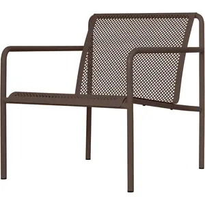 Ferm Living - Fauteuil bas Dapple - Marron - Acier galvanisé thermolaq...Vendu parmade-in-design