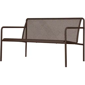 Ferm Living - Banc avec dossier Dapple - Marron - Acier galvanisé ther...Vendu parmade-in-design