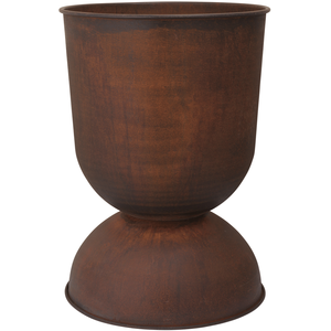 Ferm Living - Pot de fleurs Hourglass - Marron - Acier - Designer Trin...