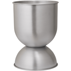 Ferm Living - Pot de fleurs Hourglass - Argent - Aluminium - Designer ...