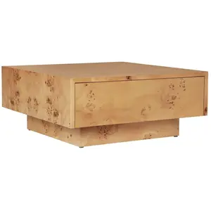 Ferm Living - Table basse avec tiroir en bois FSC Blur Storage  Nature...