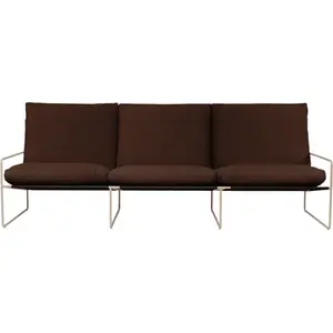 Ferm Living - Canapé de jardin rembourré Désert - Marron - Tissu bouclé outdoor pas cher