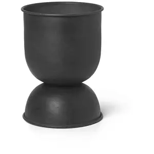 ferm LIVING Pot de fleurs Hourglass, noir, Ø 21 cm, réversible pas cher