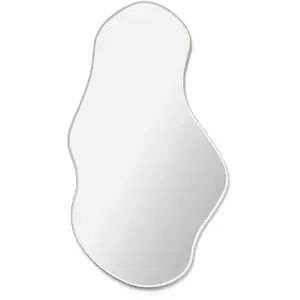Comparateur de prix : ferm LIVING miroir mural Pond L, laiton, hauteur 110 cm, verre