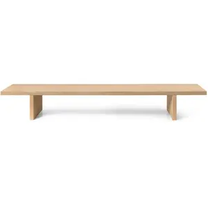 Ferm Living - Console basse Kona - Bois naturel - Placage de chêne laq... pas cher