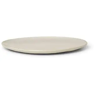 Assiette Flow - off-white tacheté - moyen Ferm LIVING