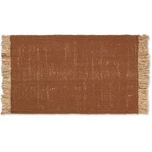 Tapis brique en jute 80 x 50 cm Block Mat - Ferm Living pas cher