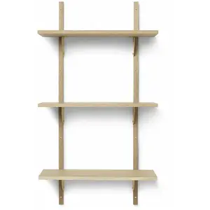 Étagère chêne naturel et laiton T/N Sector - Ferm Living