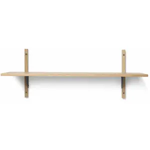 Étagère chêne naturel et laiton noir S/ W Sector - Ferm Living