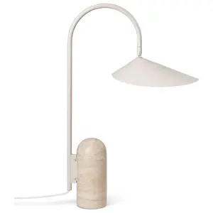 Comparateur de prix : Ferm Living ARUM-Lampe de table marbre et métal H50cm