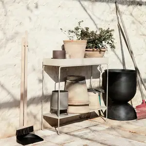 Jardinière Plant box à 2 niveaux - gris clair Ferm LIVING pas cher
