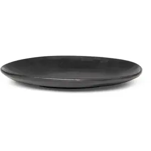 Ferm Living - Assiette Flow Noir S pas cher