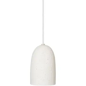 ferm LIVING Suspension Speckle, Ø 11,6 cm, céramique, blanc pas cher