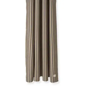 Rideau de douche en coton rayé noir sable 160 x 205 cm Chambray - Ferm...Vendu parsmallable