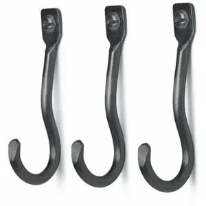 Ferm Living - Set De 3 Crochets Curvature - Noir Laiton - NoirVendu parmade-in-design