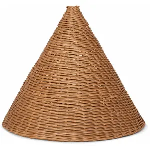 Petit abat-jour en rotin naturel 45 x 37 cm Dou - Ferm Living pas cher