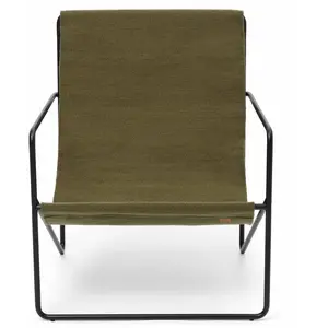 Fauteuils - Design Outlet - ferm LIVING - Chaise Desert - noir - Olive pas cher